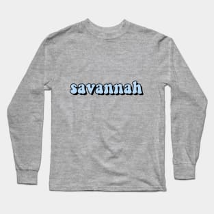 Pale Blue Savannah Long Sleeve T-Shirt